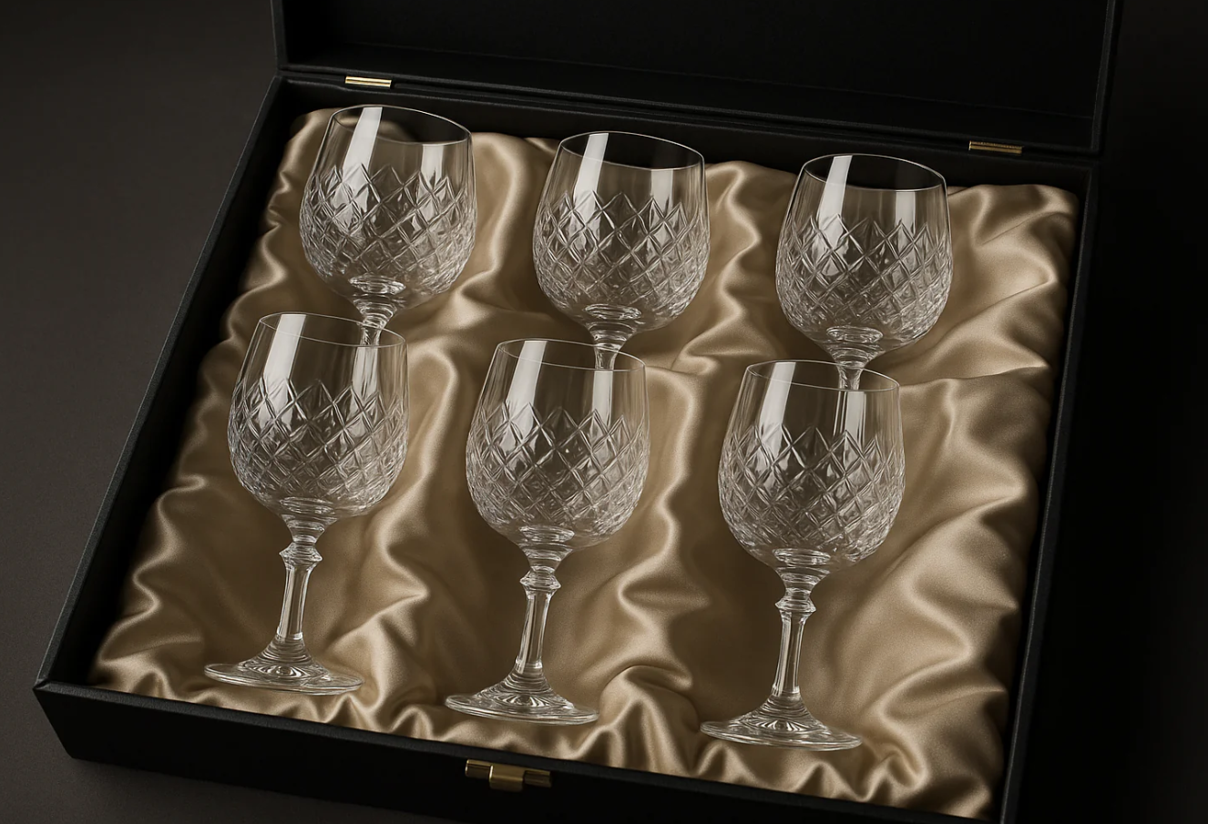 Conjunto 6 Taças Vinho Cristal Premium - 450ml Luxo