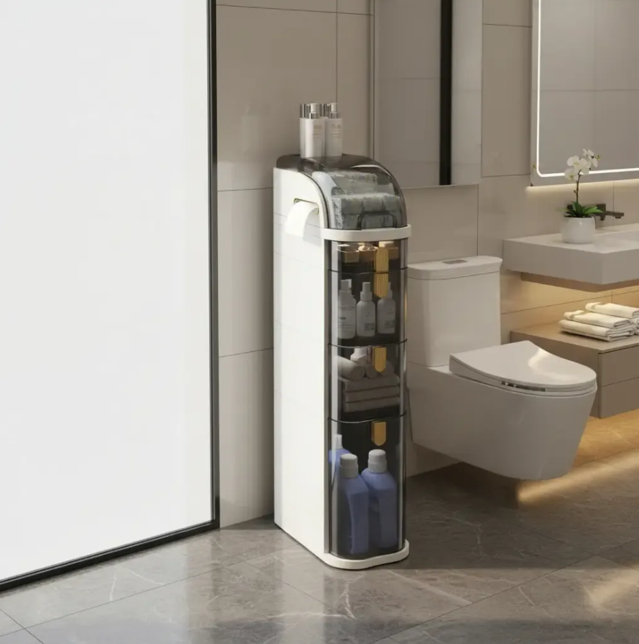 Gaveteiro Organizador FlexMove™  Multiuso com Rodinhas para Banheiro, Quarto, Cozinha e Lavanderia