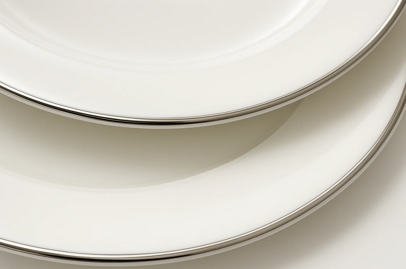 Conjunto 4 Travessas Porcelana Platina - Servir Premium