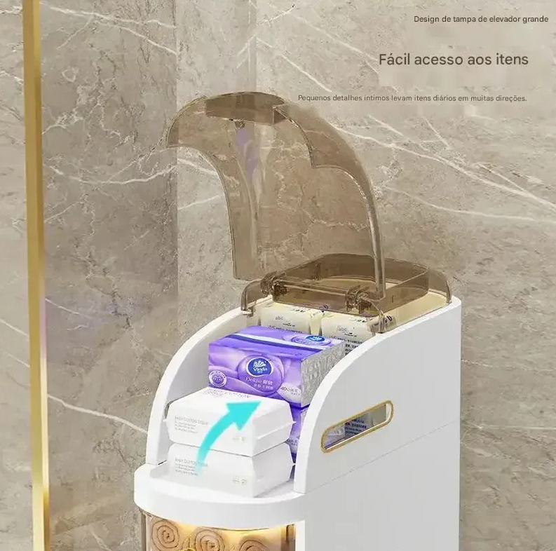 Gaveteiro Organizador FlexMove™  Multiuso com Rodinhas para Banheiro, Quarto, Cozinha e Lavanderia